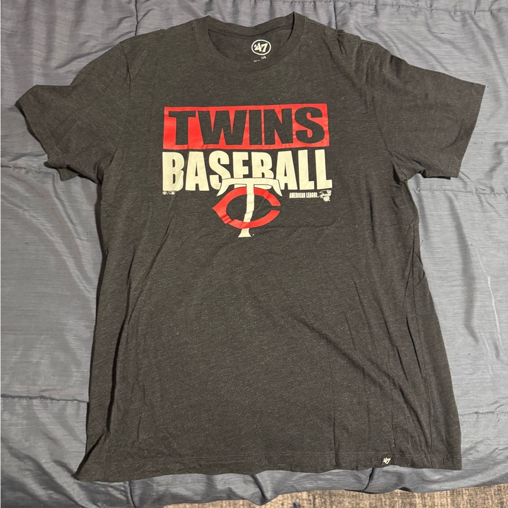 Minnesota Twins 47 Brand Charcoal T-Shirt